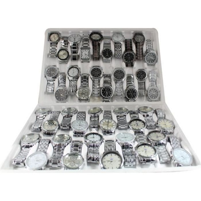 lot 50 montres homme a quartz melangees destockage