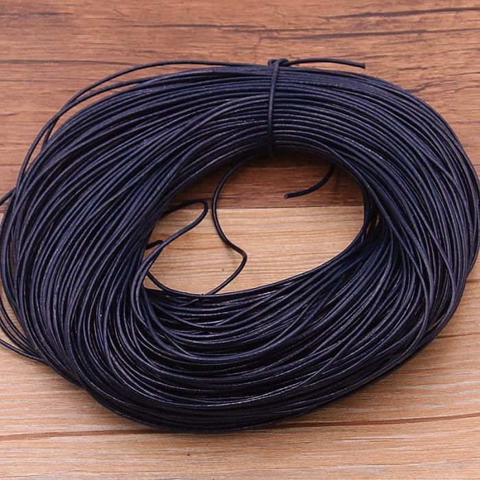 Organiseur De Sac VM9P5 5 mètres/lot 1.5-3mm 10 cuir de vache rond ...