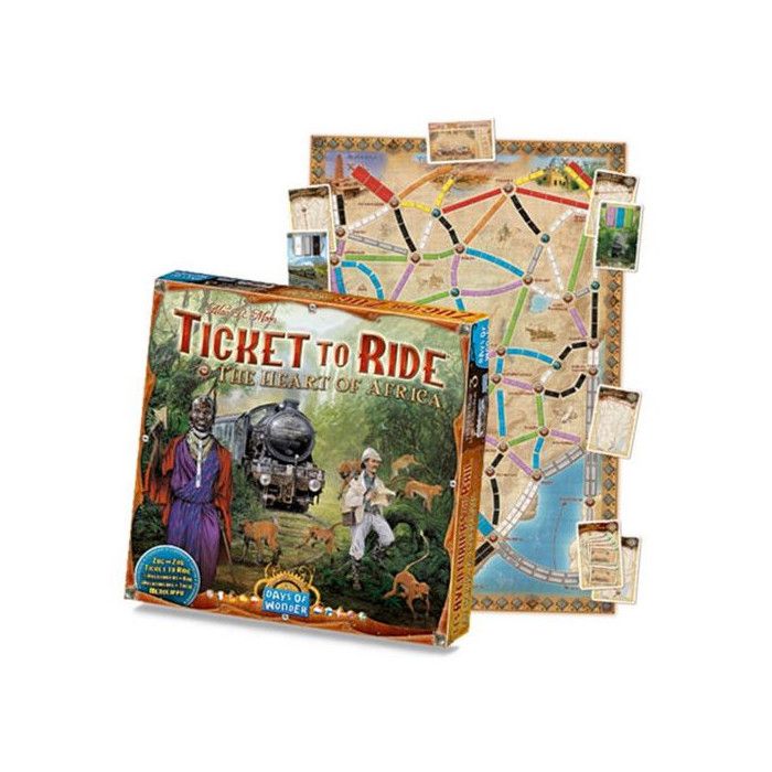 Extension Les Aventuriers Du Rail : Au Cœur De L'Afrique - Days Of Wonder, FR, Neuf, à Partir De 2 Joueurs