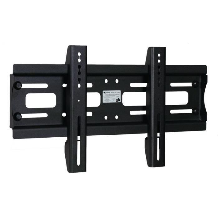 Support mural fixe - EDBAK - LWB1 - Noir - Capacité 60 kg - Universel pour écran plat