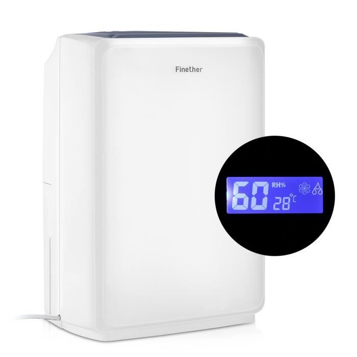 Finether 16L//D Air Dehumidifier LCD Anion Air déshumidificateur chambre séchage