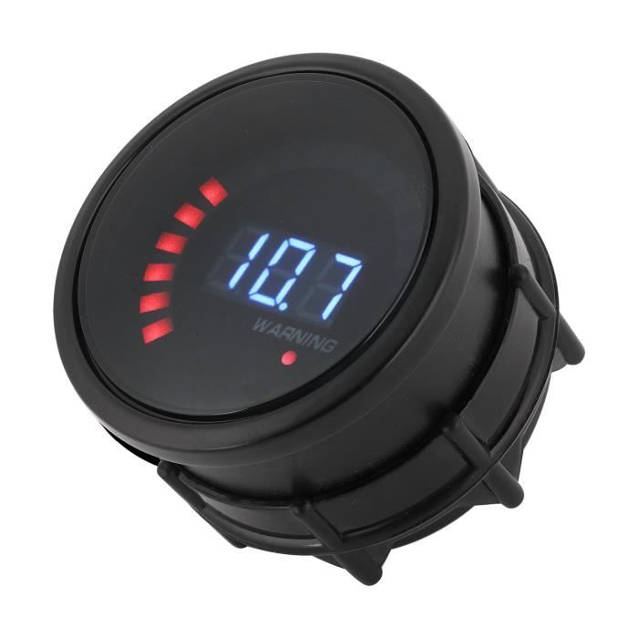 Voltmètre Voiture Universel 52 Mm - Plage 8-16V, Alimentation 12V, Pour Tableau De Bord - Modèle BX100007