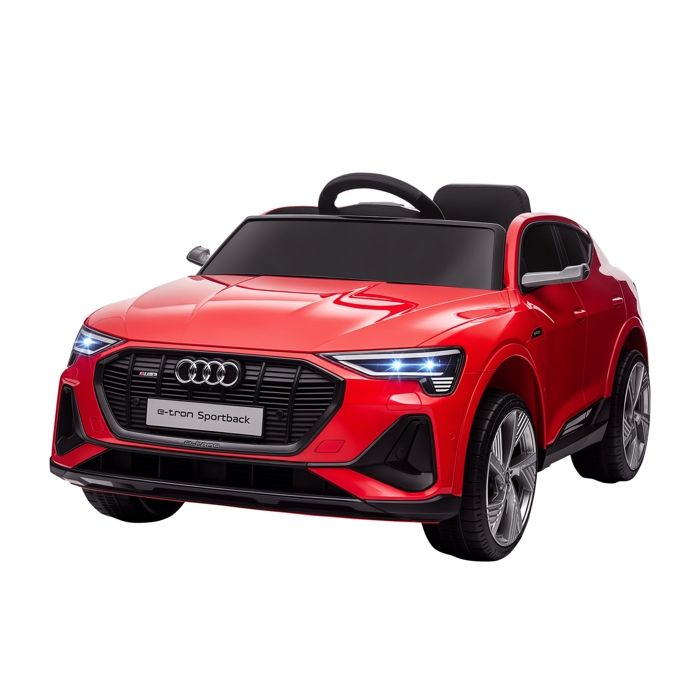 Voiture électrique enfant - HOMCOM - licence audi e-tron sportback 12V télécommande LED MP3 USB - PP - rouge