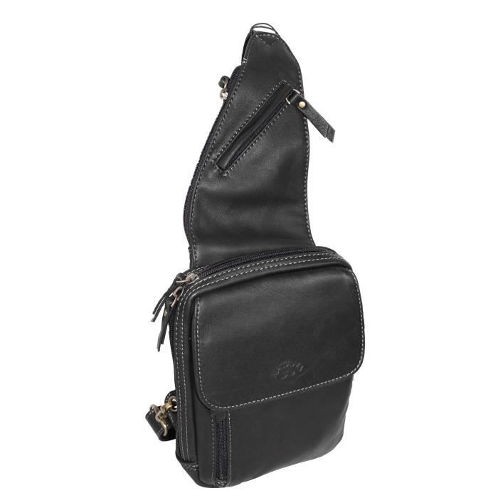 KATANA Sac en cuir sauvage sac monobretelle holster en cuir réf
