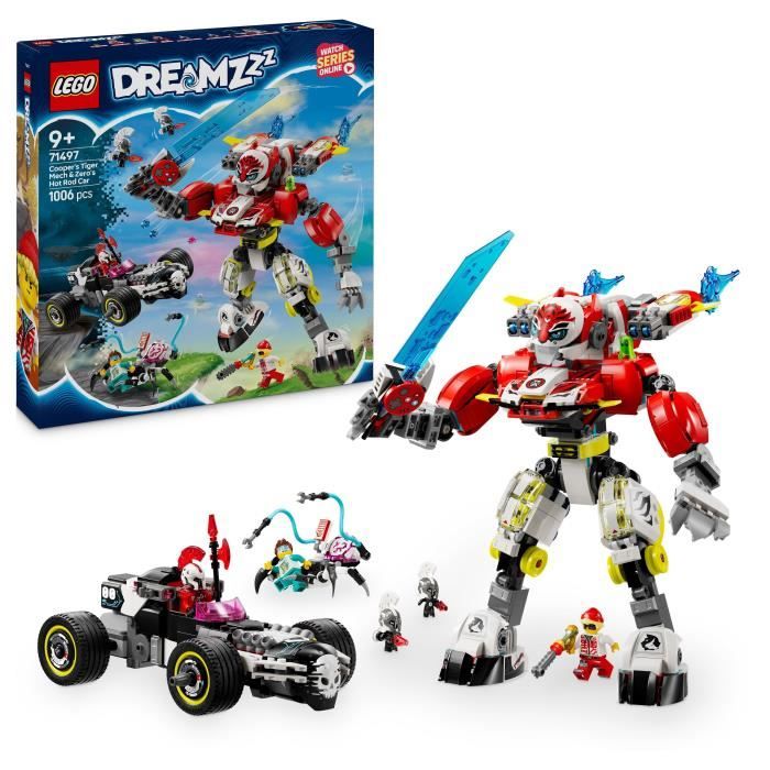 Lego Dreamzzz Robot tigre De Cooper Et Bolide De Zero 71497 Lego La Boite - vue 4