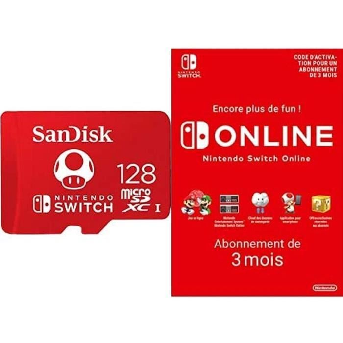 SanDisk - Carte microSDXC UHS-I 256Go pour Nintendo Switch - Produit sous  License Nintendo - Carte mémoire micro SD - Achat & prix