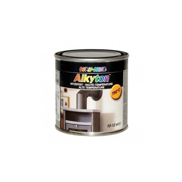 Pot de peinture haute température jusqu'à 750 C - Noir - Alkyton - 250 ml
