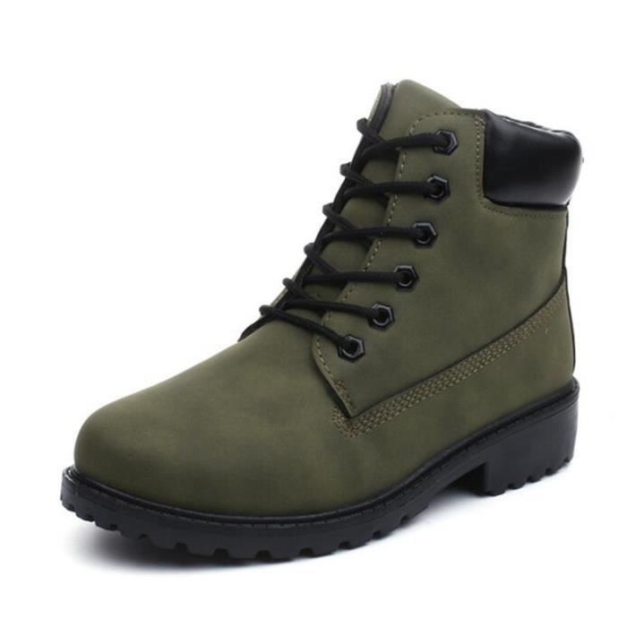 boots homme vert