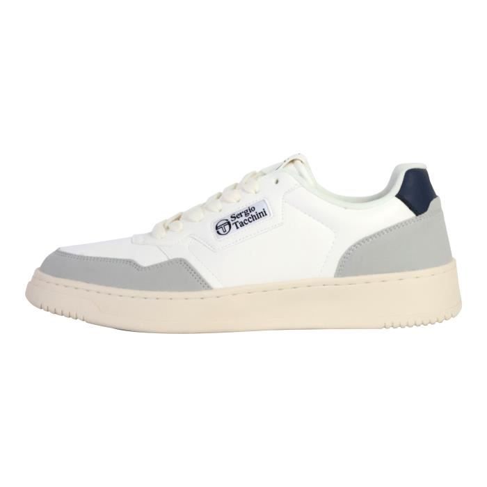 Sergio Tacchini Basket à Lacets Sergio Tacchini Siena - SERGIO TACCHINI - Mixte - Blanc - Synthétique - Lacets - Adulte - Plat