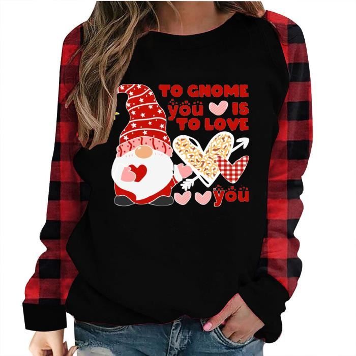 Pull Noel Sapin De Noel Pull Noel Femme Renne Sweatshirts Tendance Motif Confortable Pullover Tops Manches Longues pull over O Cdiscount Pret a Porter