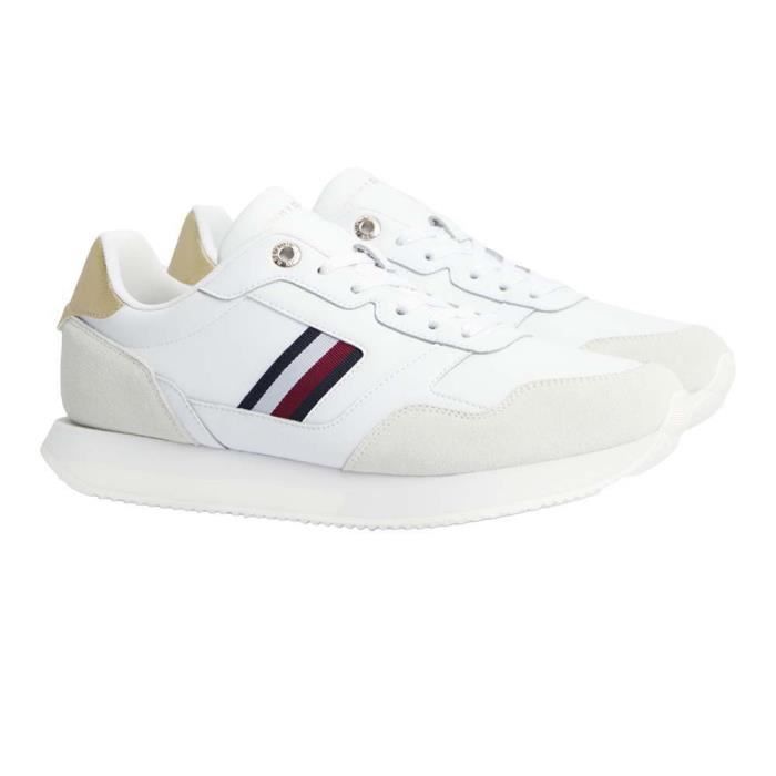 Tommy Hilfiger Tommy Hilfiger Global Stripes Lifestyle Blanc