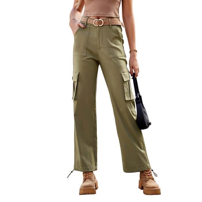 Pantalon Cargo Femme INSFITY Coupe Droite Multi-poches