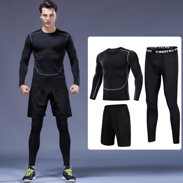 T-shirt de compression à séchage rapide pour homme, t-shirt à manches  courtes, chemise mince, vêtements d'entraînement de musculation, fitness,  course à pied, sport - AliExpress
