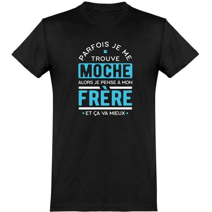 Tee shirt homme humour Cadeau imprimé en France 100 coton, 185gr parfois je me trouve
