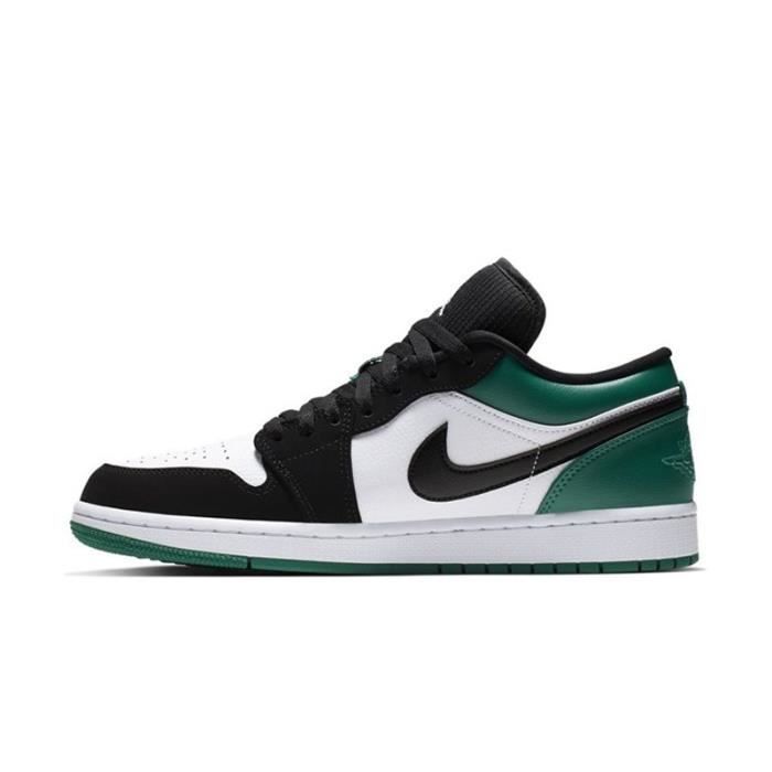 Air Jordan 1 Low Mystic Green White Black 553558-113 - Sepjoy