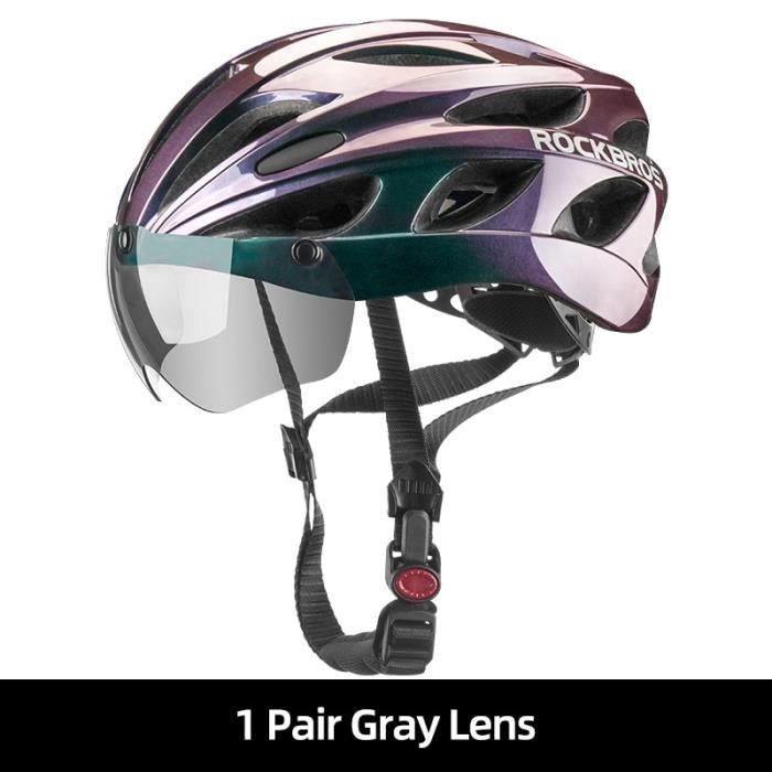 Casque Vélo ROCKBROS Avec Couverture Magnétique Amovible - VTT - Taille Unique Ajustable