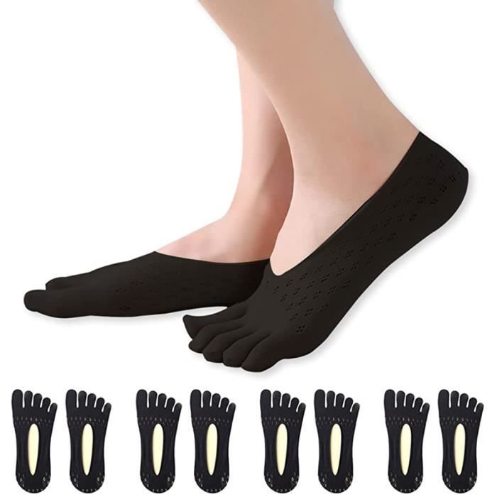 Lot De 8 Paires De Demi-chaussettes Femmes - Invisibles, Doublure Confort, Couvre-orteils - Neuf Avec étiquettes