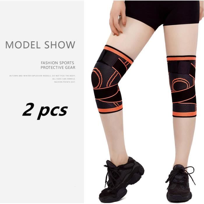 Genouillère De Sport 2 Pièces Respirante Et Antidérapante