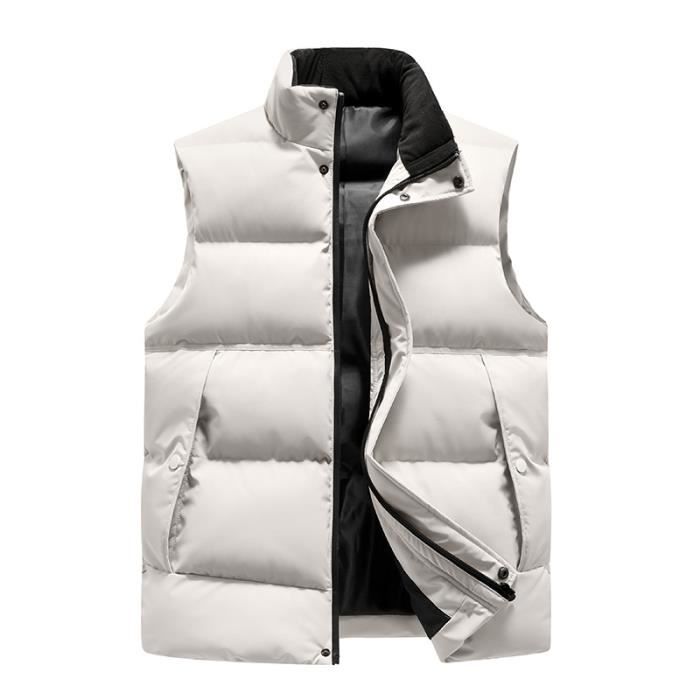 Gilet Doudoune Homme Sans Manches - Ultra Léger, Matelassé, Zippé, Avec Poches, Pour Extérieur Et Casual