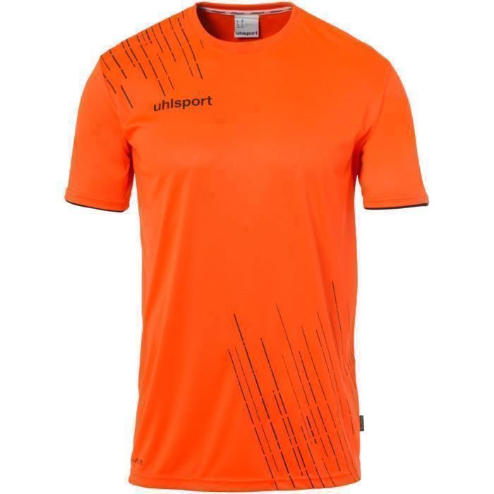 Uhlsport – Ballon De Futsal Sala Classic, Taille 4, Orange Fluo/noir/argent, 32 Panneaux Cousus Main, Vessie Butyle