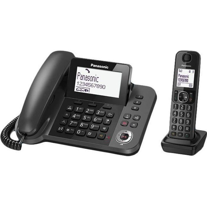 Panasonic KX TGF320E Téléphone DECT Haut parleur 100 entrées Identification de 'appelant