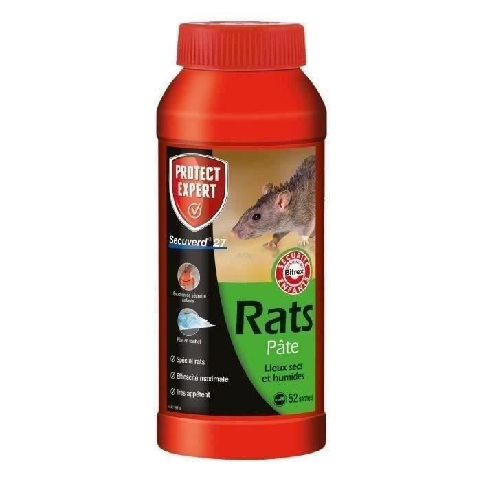 RACPAT520 Pates pour Rats/Campagnols 52 sachets | Hyper Appetent | Lieux Secs et Humides