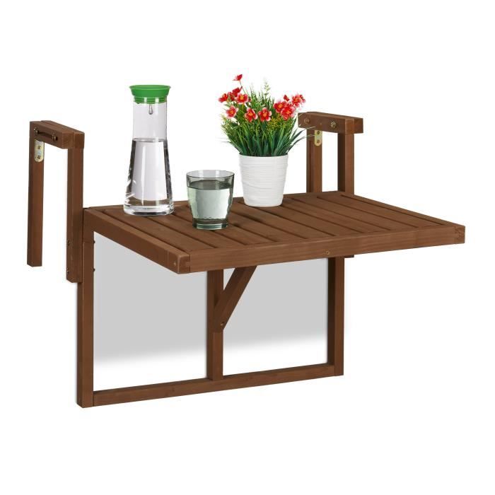 table de balcon en bois rabattable - 10033849-0