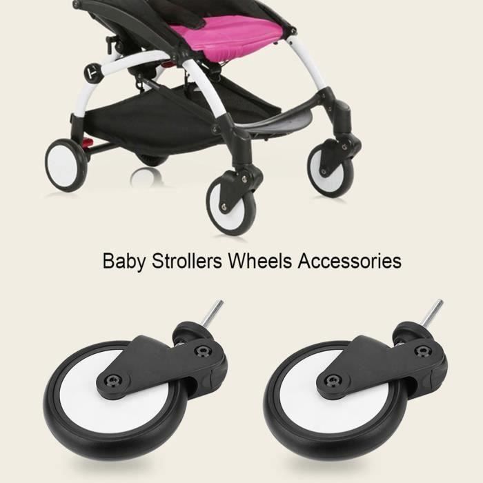Breeze-roue de poussette bébé Poussettes pour bébé Roues en caoutchouc  Accessoires Yoya Vovo Wheel Chariot pour enfants avec