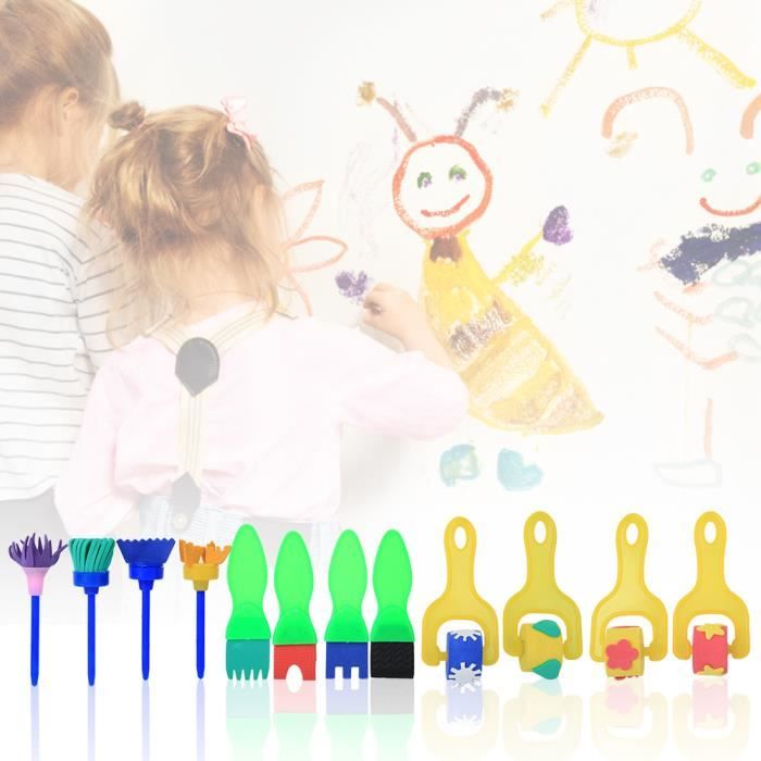 Kit de peinture pour enfants Squeegee Art, 20 pièces