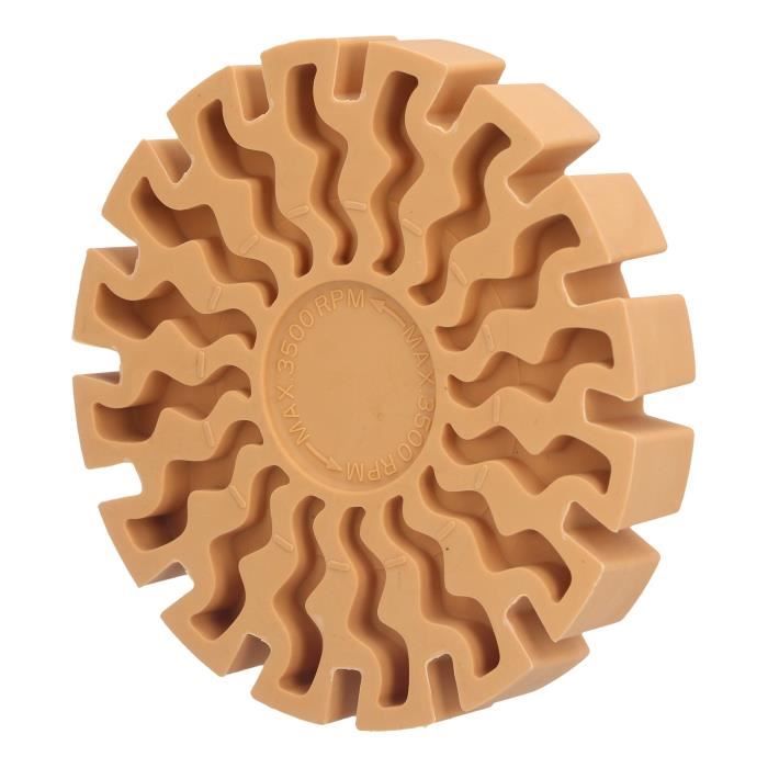 NuoDunco Roue De Gomme, Dissolvant De Décalcomanies, Kit D'outils De Retrait De Rayures En Caoutchouc Pour Perceuse Pour Voiture, Camping-car, Vinyle, Avec Tampons De Polissage En éponge