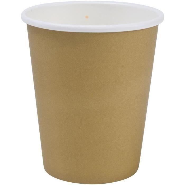 lot de 150 207 ml Basics Gobelets en carton pour boissons chaudes