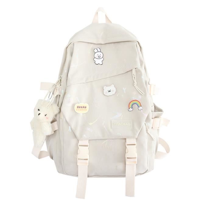 NICOLE & DORIS Sac à Dos Antivol Femme Mode Sacs à Main Portés Dos Imperméable Sac A Dos Bandoulière PU Cuir Sacs D'école Sac De Voyage