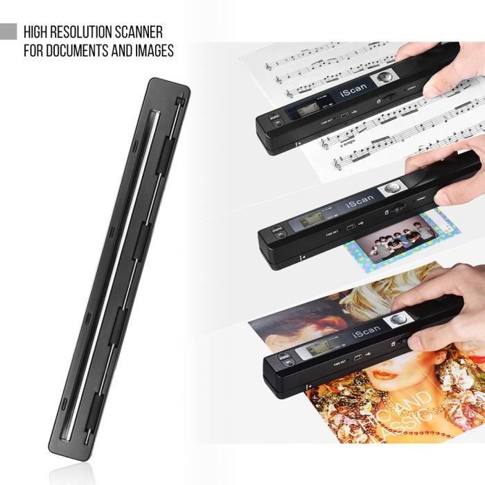 Portable Sans fil HD Document et Images Scanner A4 Taille 900DPI JPG/PDF  Formate LCD Affichage Noir(Y compris CD) - Cdiscount Informatique