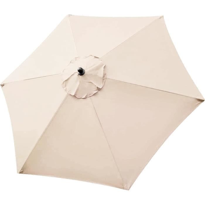 XVX Auvent De Remplacement Pour Parasol De Terrasse Toile De Rechange Pour Parasol Dexterieur Epais Et Resistant Pour Exterieur Gris 80464272