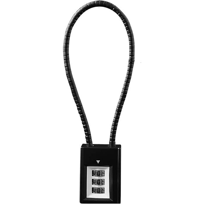 Antivol Vélo Câble Eufab à Combinaison | Léger & Compact (53 Cm, 70 G) | Serrure Facile