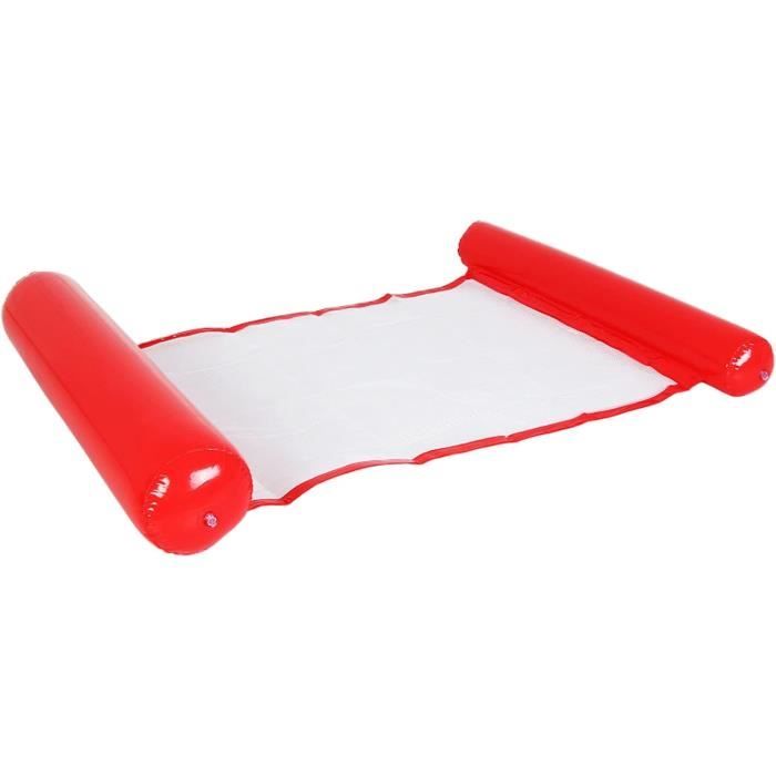 Matelas Gonflable Multifonction 200x124 Cm - Hamac Flottant Avec Dossier, Porte-gobelet, Petite Piscine - Plage Et Jardin