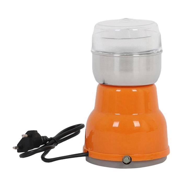Moulin à Café électrique 200W - Broyeur à Grains, épices, Noix, Avec Bol Amovible En Inox, Capacité 100g