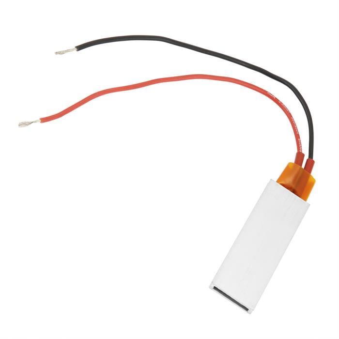 Plaque Chauffante PTC En Céramique - 12V AC/DC - Température Constante 110°C - Dimensions 35x21x5 Mm - Pour Bouilloire, Yaourtière, Machine à Café - Aluminium Isolé