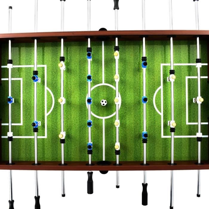 Table de football Acier 60 kg 140 x 74,5 x 87,5 cm Noir - SALUTUYA - BD3896 - Jeux - Jouets Table de football Acier 60 kg 140 x 74,5 x 87,5 cm Noir - SALUTUYA - BD3896 - Jeux - Jouets