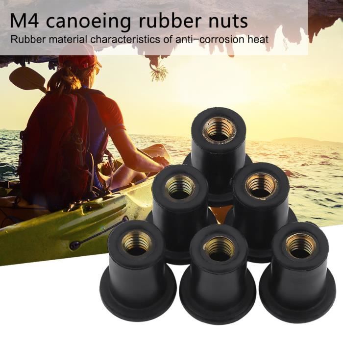 Écrous de puits en caoutchouc M4-M5-M6, accessoires de Kayak, Rivet de Écrous de puits en caoutchouc M4-M5-M6, accessoires de Kayak, Rivet de
