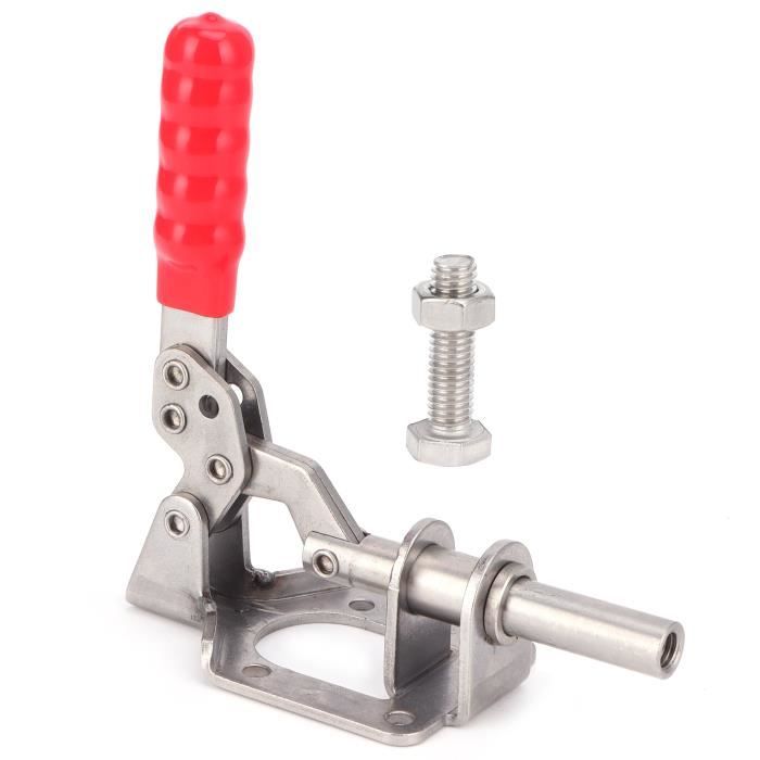 2 Pinces à Libération Rapide En Acier Inoxydable 304 – Force De Serrage 150 Kg – Pour Fixation Rapide, Bricolage, Remorque