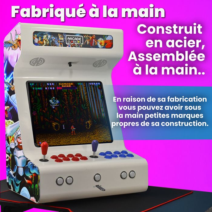 Gros Bouton de Jeu Arcade Lumineux Plat Bordure Noire Diamètre 60 mm Colleret Gros Bouton de Jeu Arcade Lumineux Plat Bordure Noire Diamètre 60 mm Colleret