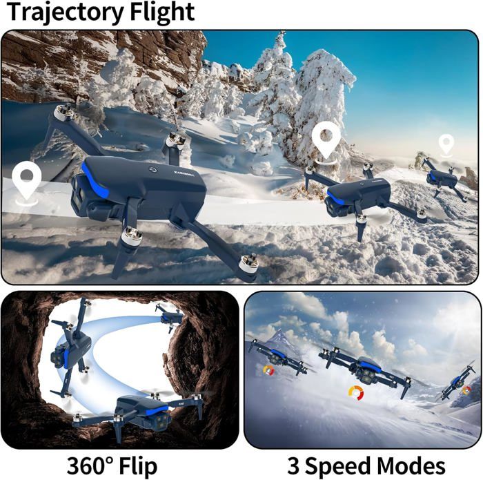 Drone IDEA12 Avec Caméra 1080P – Double Caméra, Flux Optique, Pliable, Débutants, Moins De 250 G
