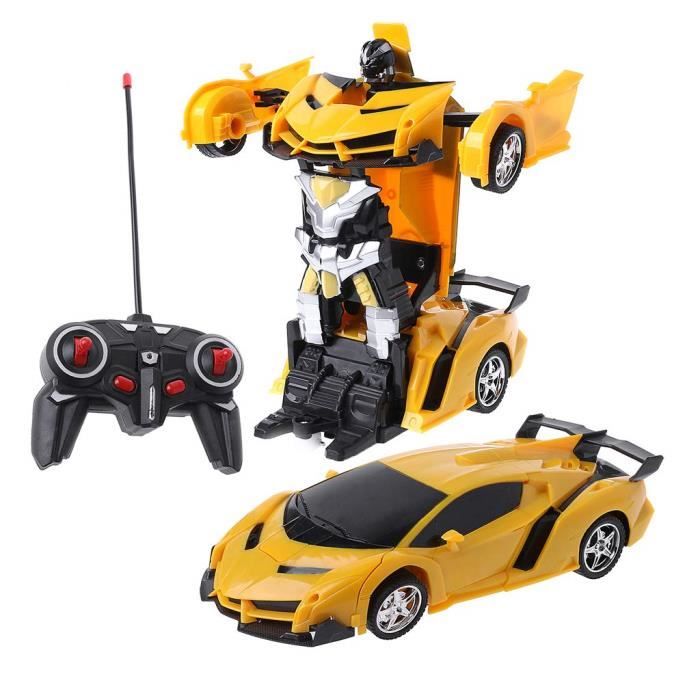 Transformers - Voiture télécommandée électrique - Jaune - 360