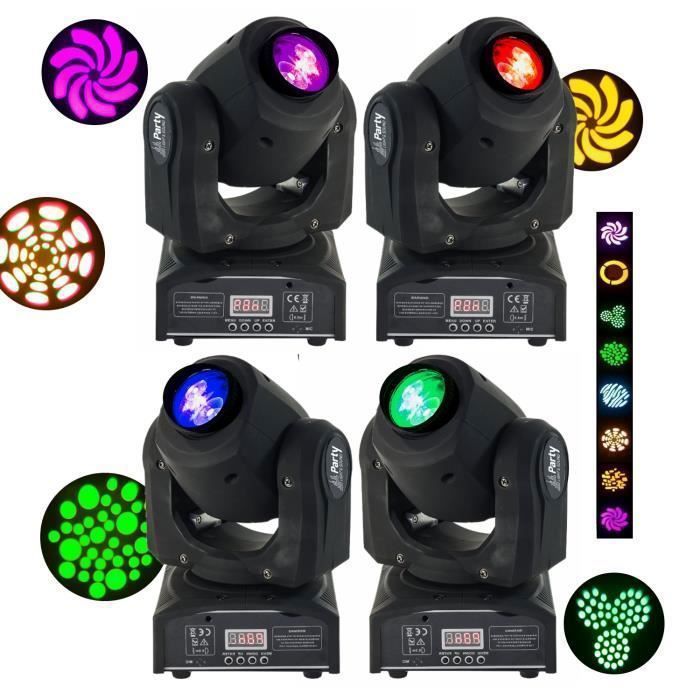 BETOPPER DJ Lyre Wash Jeu De Lumière Soirée Spot Led 10W Projecteur Dj