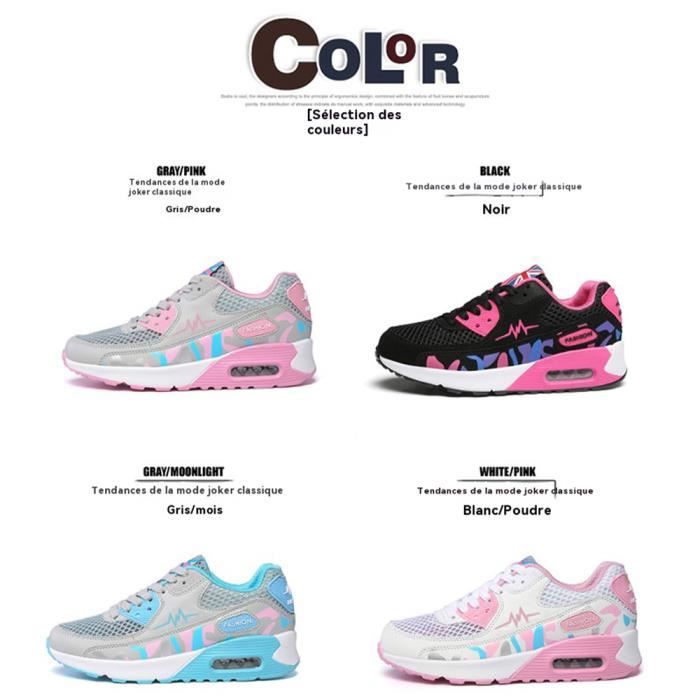 Littleplum Baskets Femmes Décontractées Non Slip - Chaussures Randonnée Légères Outdoor Gym Sport