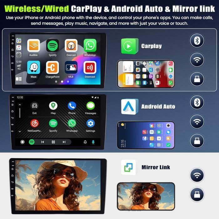 CAMECHO 6G 128G Android 15 Autoradio für Ford Focus Mk2/Mk3 Exi MT 2 3 ( 2004-2011) mit Navi Carplay Android Auto,Octa Core|9-Zoll Bildschirm|Autoradio mit Bluetooth RDS 32EQ DSP Mirror Link CAMECHO 6G 128G Android 15 Autoradio für Ford Focus Mk2/Mk3 Exi MT 2 3 ( 2004-2011) mit Navi Carplay Android Auto,Octa Core|9-Zoll Bildschirm|Autoradio mit Bluetooth RDS 32EQ DSP Mirror Link