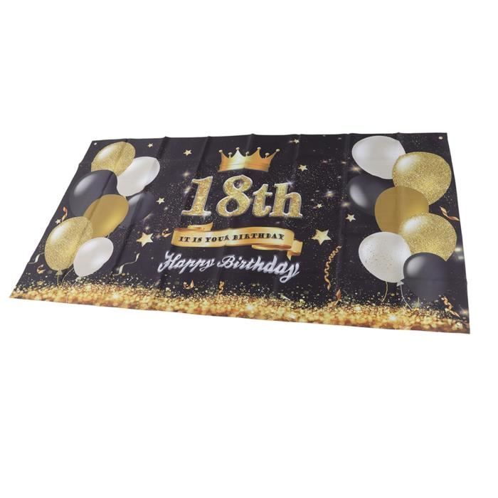 Toile De Fond TBEST Joyeux Anniversaire 180x99cm Polyester 4 Toile De Fond TBEST Joyeux Anniversaire 180x99cm Polyester 4