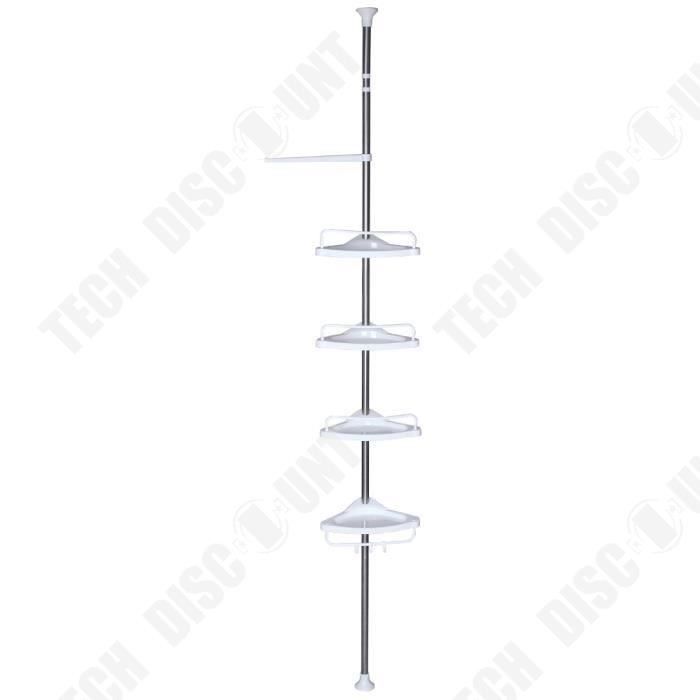 Étagère D'angle Empilable En Plastique/métal Pour Salle De Bain