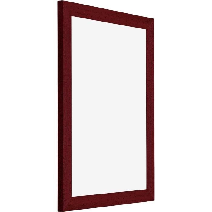 Cadre Photo 48x64 cm - Vin Rouge Patiné - MDF - Bologna